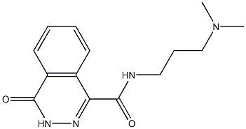 N-[3-(dimethylamino)propyl]-4-oxo-3H-phthalazine-1-carboxamide Struktur