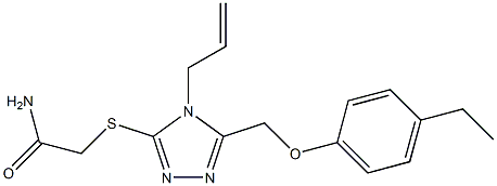 2-[[5-[(4-ethylphenoxy)methyl]-4-prop-2-enyl-1,2,4-triazol-3-yl]sulfanyl]acetamide