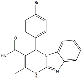 4-(4-bromophenyl)-N,2-dimethyl-1,4-dihydropyrimido[1,2-a]benzimidazole-3-carboxamide Structure