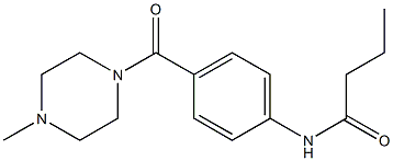 N-[4-(4-methylpiperazine-1-carbonyl)phenyl]butanamide 结构式