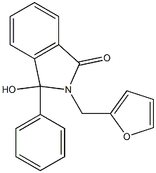 2-(furan-2-ylmethyl)-3-hydroxy-3-phenylisoindol-1-one Structure