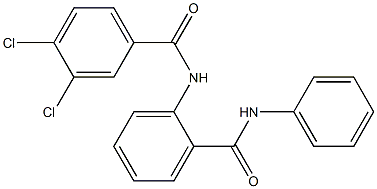 3,4-dichloro-N-[2-(phenylcarbamoyl)phenyl]benzamide Structure