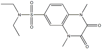 N,N-diethyl-1,4-dimethyl-2,3-dioxoquinoxaline-6-sulfonamide