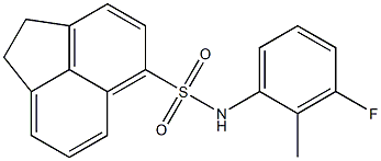 N-(3-fluoro-2-methylphenyl)-1,2-dihydroacenaphthylene-5-sulfonamide 化学構造式