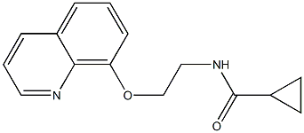 N-(2-quinolin-8-yloxyethyl)cyclopropanecarboxamide Structure