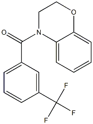 2,3-dihydro-1,4-benzoxazin-4-yl-[3-(trifluoromethyl)phenyl]methanone Structure