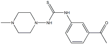 1-(3-acetylphenyl)-3-(4-methylpiperazin-1-yl)thiourea 化学構造式