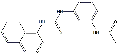 N-[3-(naphthalen-1-ylcarbamothioylamino)phenyl]acetamide Structure