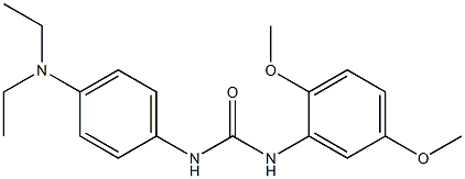 1-[4-(diethylamino)phenyl]-3-(2,5-dimethoxyphenyl)urea Structure