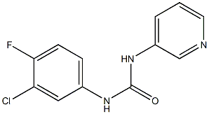 1-(3-chloro-4-fluorophenyl)-3-pyridin-3-ylurea Structure