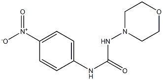1-morpholin-4-yl-3-(4-nitrophenyl)urea 化学構造式