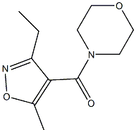 (3-ethyl-5-methyl-1,2-oxazol-4-yl)-morpholin-4-ylmethanone Structure