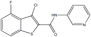 3-chloro-4-fluoro-N-pyridin-3-yl-1-benzothiophene-2-carboxamide Structure