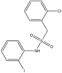 1-(2-chlorophenyl)-N-(2-iodophenyl)methanesulfonamide Struktur