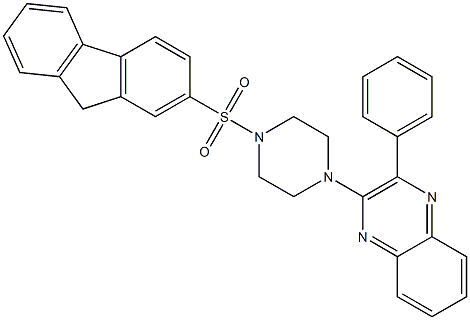 2-[4-(9H-fluoren-2-ylsulfonyl)piperazin-1-yl]-3-phenylquinoxaline