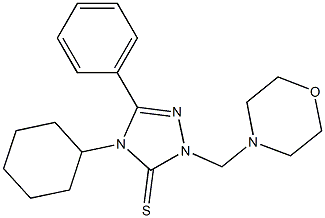 4-cyclohexyl-2-(morpholin-4-ylmethyl)-5-phenyl-1,2,4-triazole-3-thione