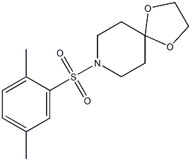 8-(2,5-dimethylphenyl)sulfonyl-1,4-dioxa-8-azaspiro[4.5]decane Structure