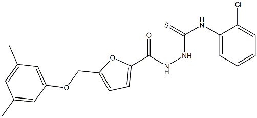 1-(2-chlorophenyl)-3-[[5-[(3,5-dimethylphenoxy)methyl]furan-2-carbonyl]amino]thiourea