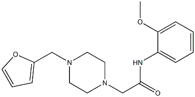 2-[4-(furan-2-ylmethyl)piperazin-1-yl]-N-(2-methoxyphenyl)acetamide Struktur