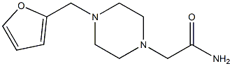 2-[4-(furan-2-ylmethyl)piperazin-1-yl]acetamide 结构式