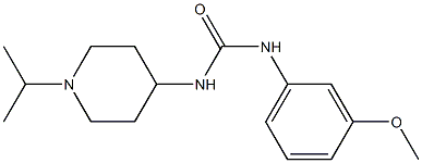 1-(3-methoxyphenyl)-3-(1-propan-2-ylpiperidin-4-yl)urea Structure