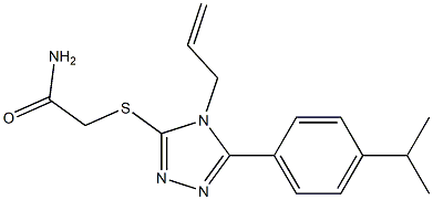 2-[[5-(4-propan-2-ylphenyl)-4-prop-2-enyl-1,2,4-triazol-3-yl]sulfanyl]acetamide