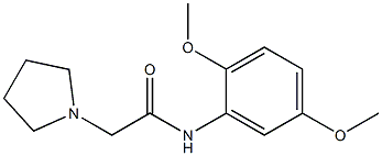 N-(2,5-dimethoxyphenyl)-2-pyrrolidin-1-ylacetamide Struktur