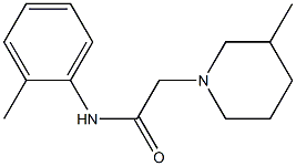 N-(2-methylphenyl)-2-(3-methylpiperidin-1-yl)acetamide Struktur