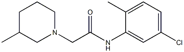 N-(5-chloro-2-methylphenyl)-2-(3-methylpiperidin-1-yl)acetamide Structure