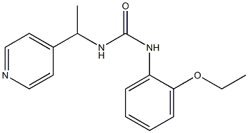 1-(2-ethoxyphenyl)-3-(1-pyridin-4-ylethyl)urea 化学構造式