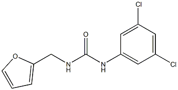 1-(3,5-dichlorophenyl)-3-(furan-2-ylmethyl)urea 结构式