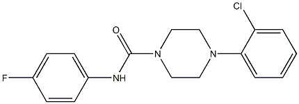 4-(2-chlorophenyl)-N-(4-fluorophenyl)piperazine-1-carboxamide Structure