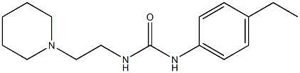 1-(4-ethylphenyl)-3-(2-piperidin-1-ylethyl)urea 化学構造式