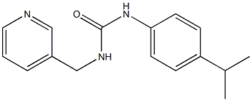 1-(4-propan-2-ylphenyl)-3-(pyridin-3-ylmethyl)urea 化学構造式