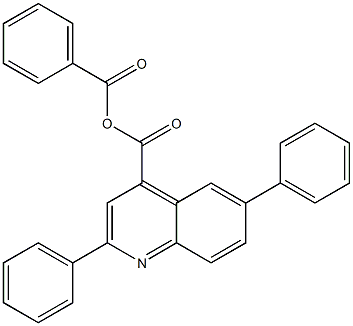 benzoyl 2,6-diphenylquinoline-4-carboxylate Structure