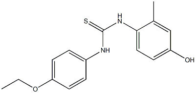 1-(4-ethoxyphenyl)-3-(4-hydroxy-2-methylphenyl)thiourea Struktur