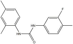 1-(2,4-dimethylphenyl)-3-(3-fluoro-4-methylphenyl)urea Structure