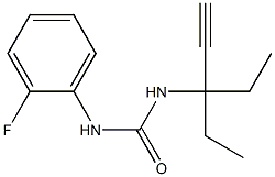 1-(3-ethylpent-1-yn-3-yl)-3-(2-fluorophenyl)urea Structure