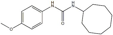 1-cyclooctyl-3-(4-methoxyphenyl)urea Structure