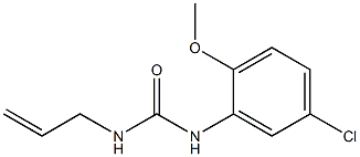 1-(5-chloro-2-methoxyphenyl)-3-prop-2-enylurea,,结构式