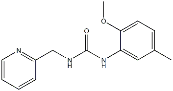 1-(2-methoxy-5-methylphenyl)-3-(pyridin-2-ylmethyl)urea Structure