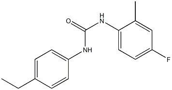 1-(4-ethylphenyl)-3-(4-fluoro-2-methylphenyl)urea Structure