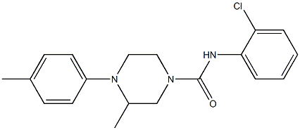 N-(2-chlorophenyl)-3-methyl-4-(4-methylphenyl)piperazine-1-carboxamide Structure
