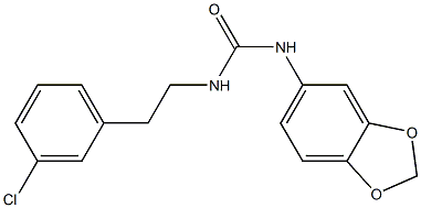 1-(1,3-benzodioxol-5-yl)-3-[2-(3-chlorophenyl)ethyl]urea Structure