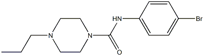 N-(4-bromophenyl)-4-propylpiperazine-1-carboxamide Structure