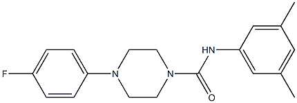 N-(3,5-dimethylphenyl)-4-(4-fluorophenyl)piperazine-1-carboxamide Structure