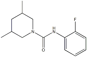 N-(2-fluorophenyl)-3,5-dimethylpiperidine-1-carboxamide Structure