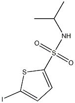 5-iodo-N-propan-2-ylthiophene-2-sulfonamide,,结构式