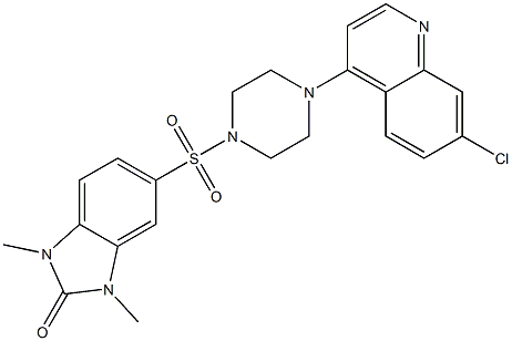 5-[4-(7-chloroquinolin-4-yl)piperazin-1-yl]sulfonyl-1,3-dimethylbenzimidazol-2-one