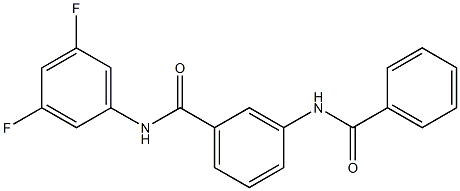 3-benzamido-N-(3,5-difluorophenyl)benzamide Structure